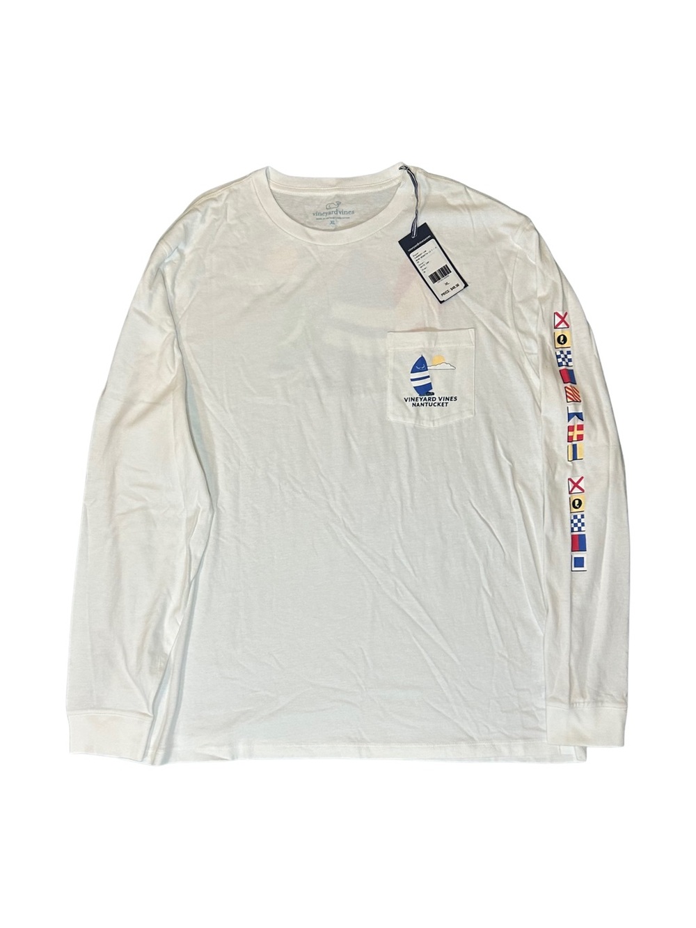 Vineyard Vines White Cap Nantucket Regatta Long Sleeve Tee T-Shirt RI NWT XL